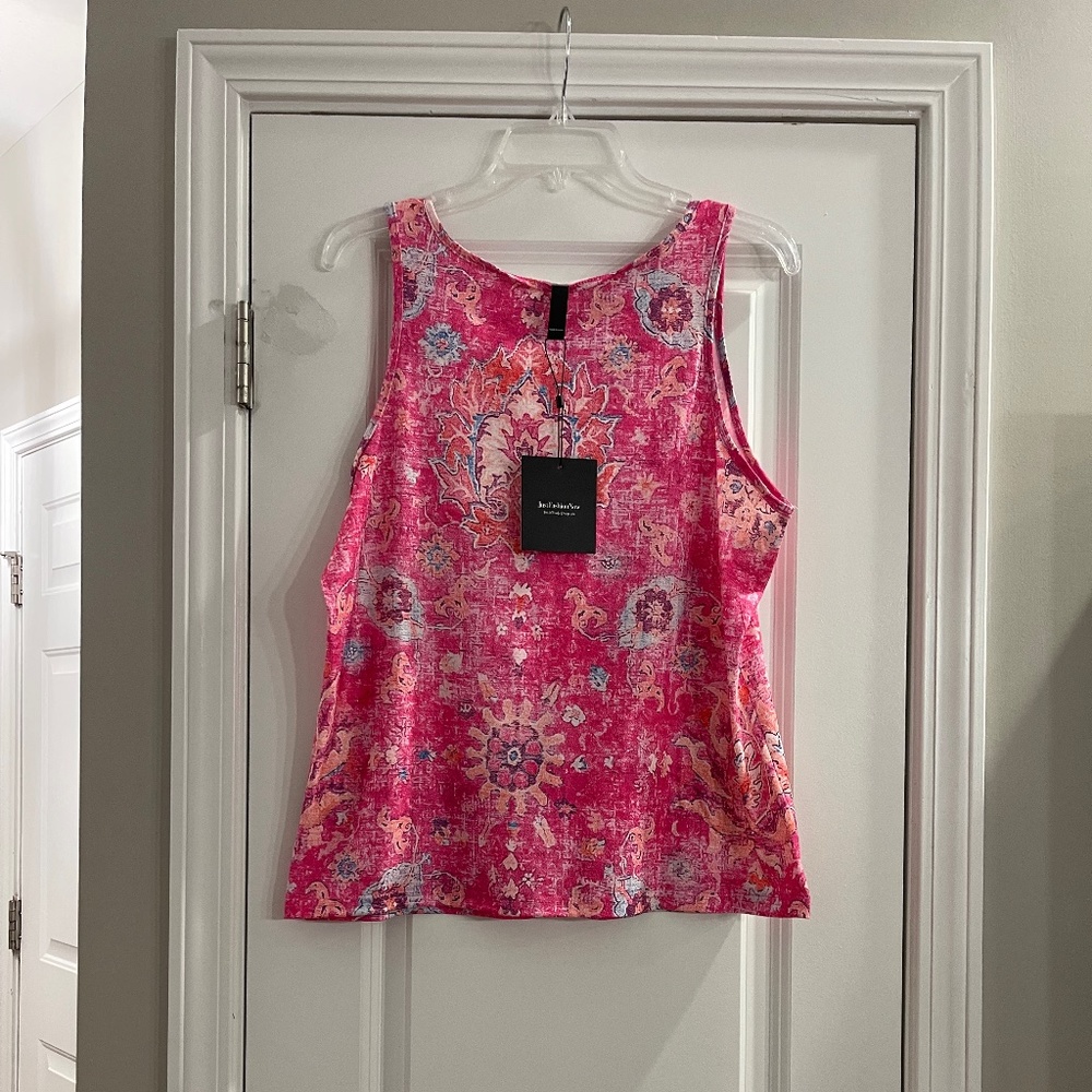 Women’s Blouse(fushia print) sleeveless (shell)